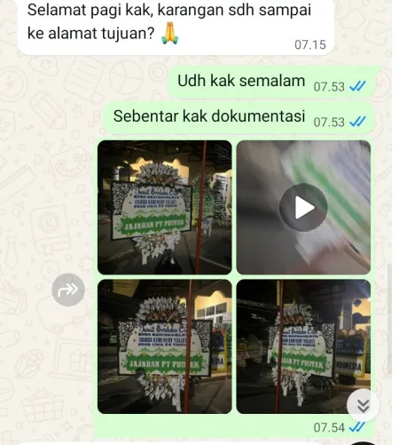 Pengiriman Papan Bunga Selamat Kersaratu Malingping
