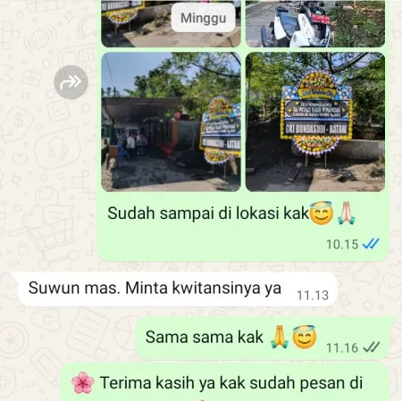Pengiriman Papan Bunga Duka Kersaratu Malingping
