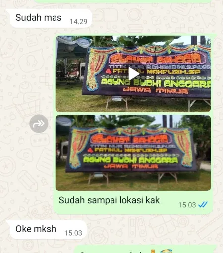 Pengiriman Papan Bunga Kersaratu Malingping